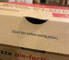 Open Box Before Eating Pizza Blank Meme Template
