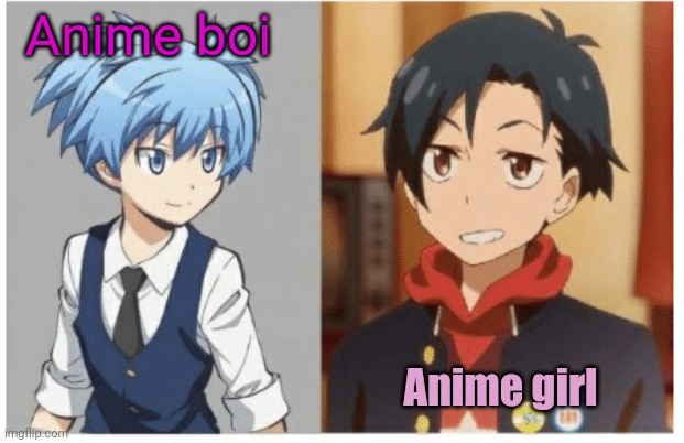 Anime boi Anime girl | made w/ Imgflip meme maker