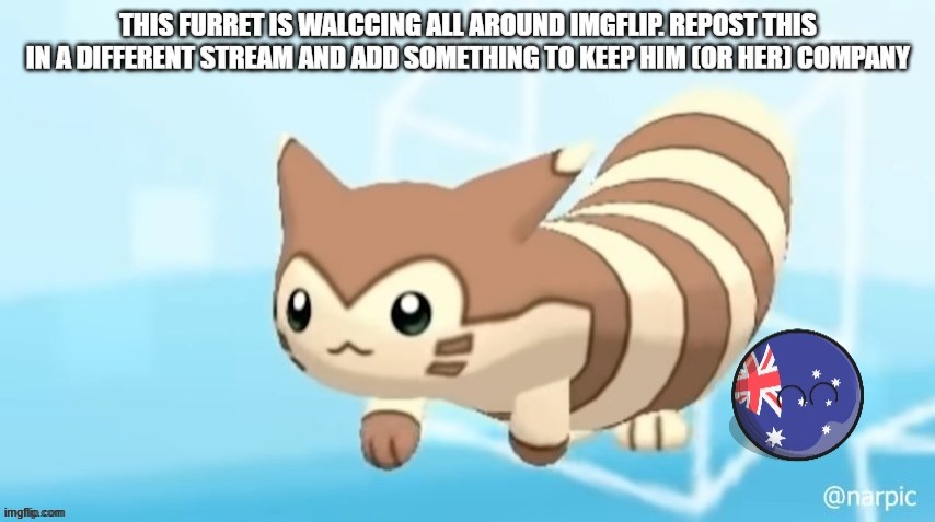 Repost this for the journey to continue | image tagged in furret,is,a,chad | made w/ Imgflip meme maker