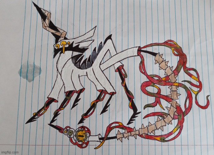 voAtic's husband, CryViz. | image tagged in ignore the water stain,just look at the hideous creature,behold all that whiteout,and all that pen | made w/ Imgflip meme maker