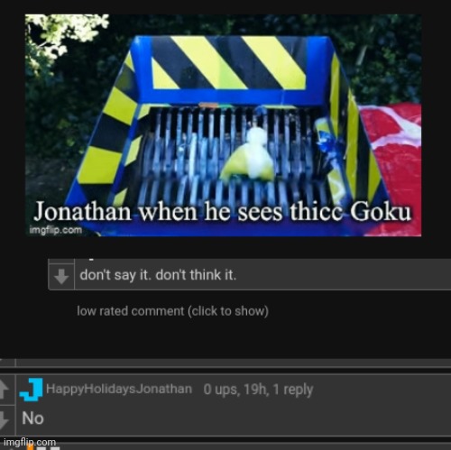 low rated comment moment | made w/ Imgflip meme maker