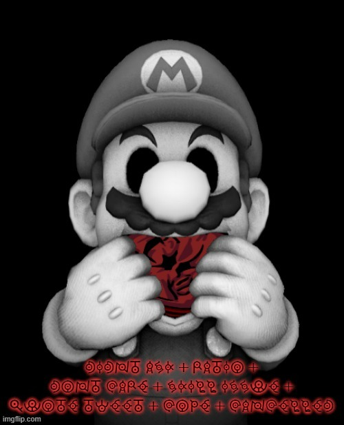 Lost Mario Didn't Ask | image tagged in lost mario didn't ask | made w/ Imgflip meme maker