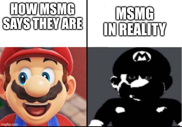 the j | MSMG IN REALITY; HOW MSMG SAYS THEY ARE | made w/ Imgflip meme maker
