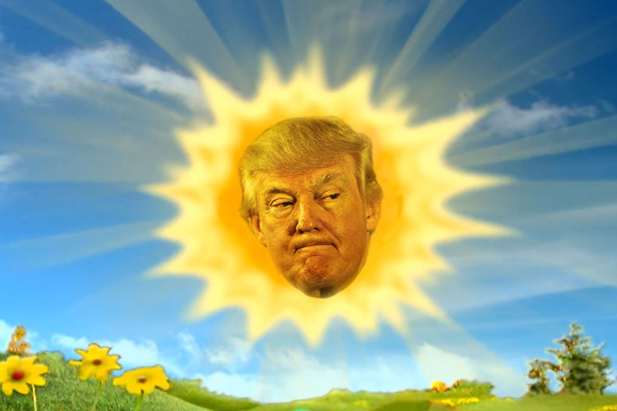 Trump Sun Blank Meme Template