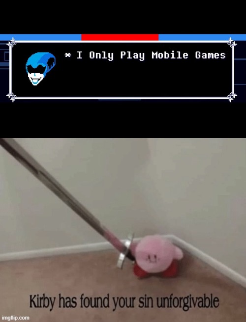 image tagged in kirby has found your sin unforgivable | made w/ Imgflip meme maker