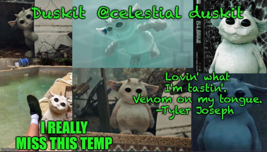 Duskit’s Ned temp | I REALLY MISS THIS TEMP | image tagged in duskit s ned temp | made w/ Imgflip meme maker