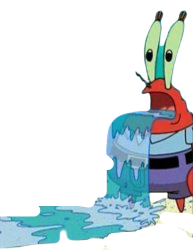 Mr. Krabs drowlling Blank Meme Template