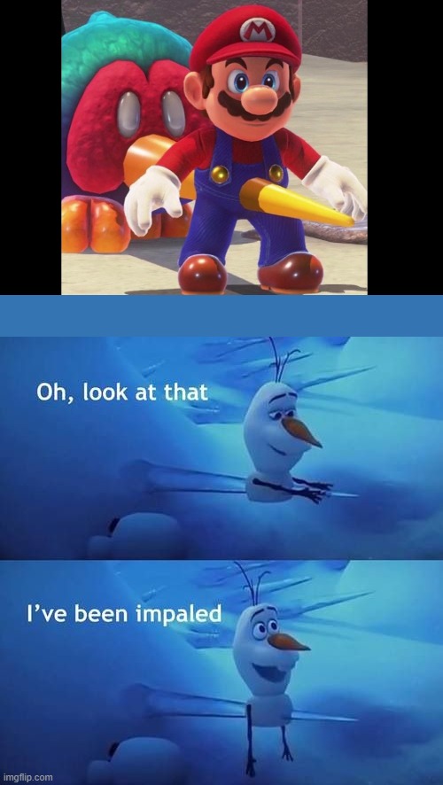 Wahoo! MarioTheMemer is impaled | image tagged in i've been impaled | made w/ Imgflip meme maker