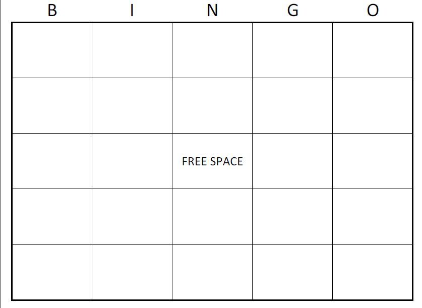 High Quality Jeffy's Bi bingo Blank Meme Template