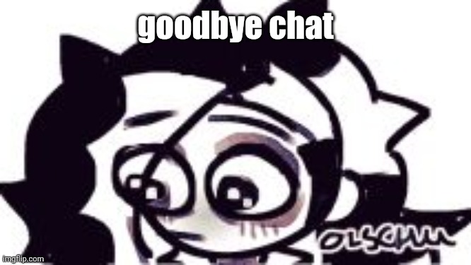 ;-; | goodbye chat | image tagged in - | made w/ Imgflip meme maker