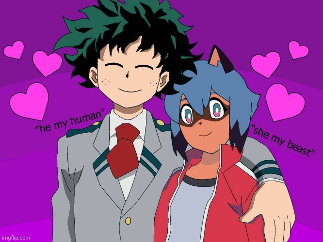 Closest thing I could find to a tokoyami x Michiru ship | made w/ Imgflip meme maker
