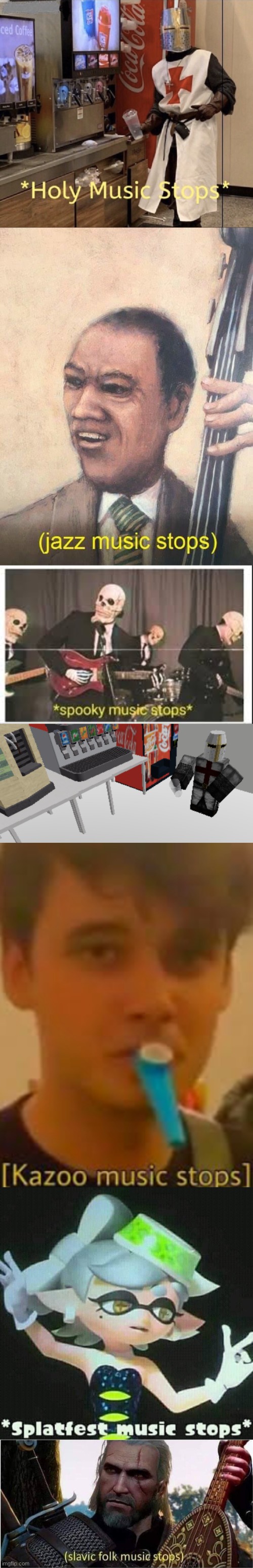 image tagged in holy music stops,jazz music stops,spooky music stops,roblox holy music stops meme,kazoo music stops,splatfest music stops | made w/ Imgflip meme maker