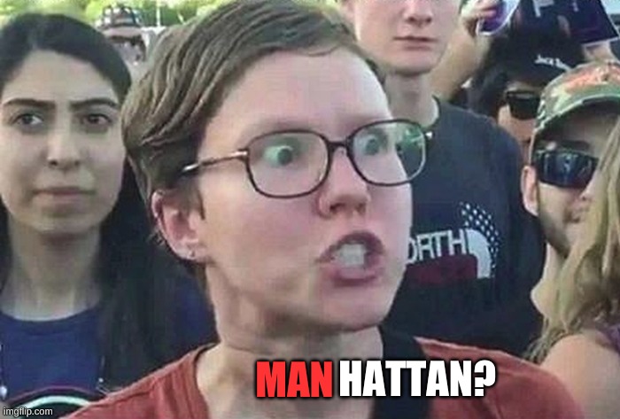 Triggered Liberal | HATTAN? MAN | image tagged in triggered liberal | made w/ Imgflip meme maker