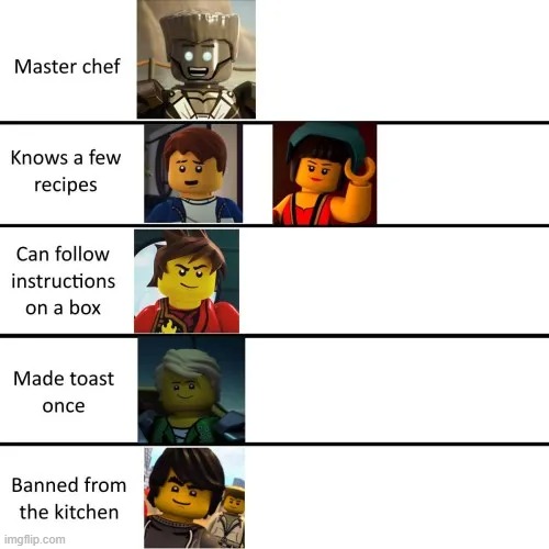 Ninja-COOK! | image tagged in ninjago | made w/ Imgflip meme maker