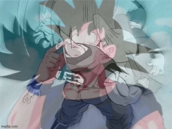 goku ptsd improved | image tagged in goku ptsd improved | made w/ Imgflip meme maker