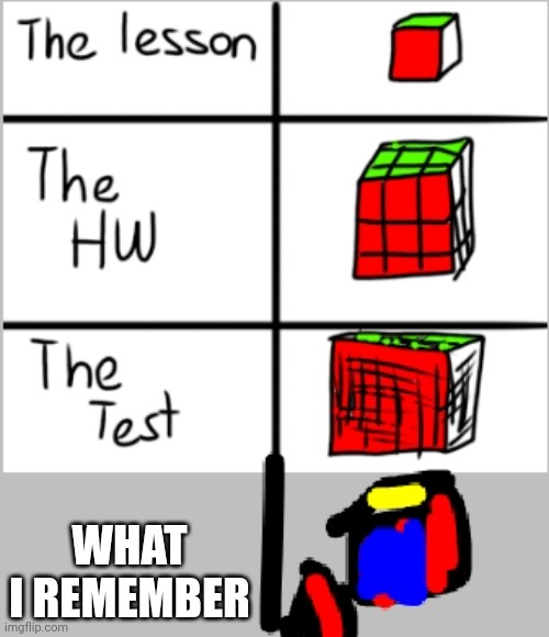 Rubik cube | WHAT I REMEMBER | image tagged in remember | made w/ Imgflip meme maker