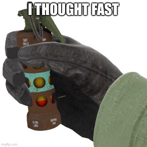 Flashbang | I THOUGHT FAST | image tagged in flashbang | made w/ Imgflip meme maker