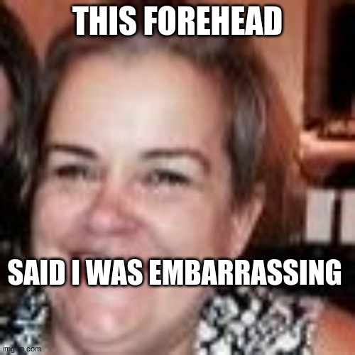 orricks are dirt | THIS FOREHEAD; SAID I WAS EMBARRASSING | image tagged in first world problems | made w/ Imgflip meme maker