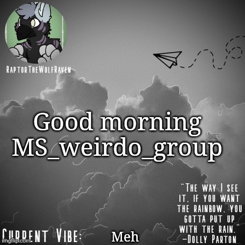 yo ?ₕₒ tf put ᵐᶦᶜʰᵃᵉˡ ʲᵃᶜᵏˢᵒⁿ ᶦⁿ ᵗʰᵉ ᶠʳᵉᵉᶻᵉʳ | Good morning MS_weirdo_group; Meh | image tagged in raptor's announcement template | made w/ Imgflip meme maker