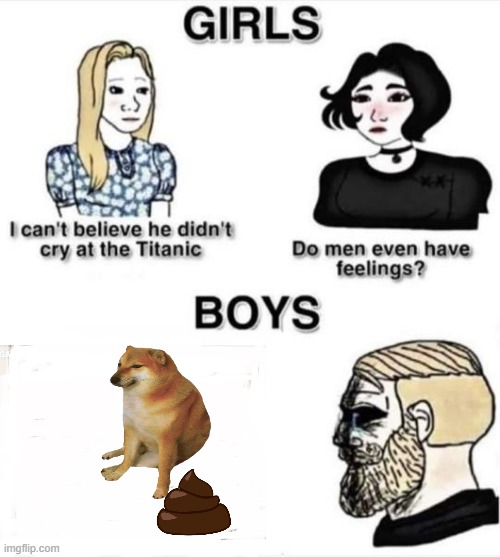oodf | image tagged in do boys even have feelings | made w/ Imgflip meme maker