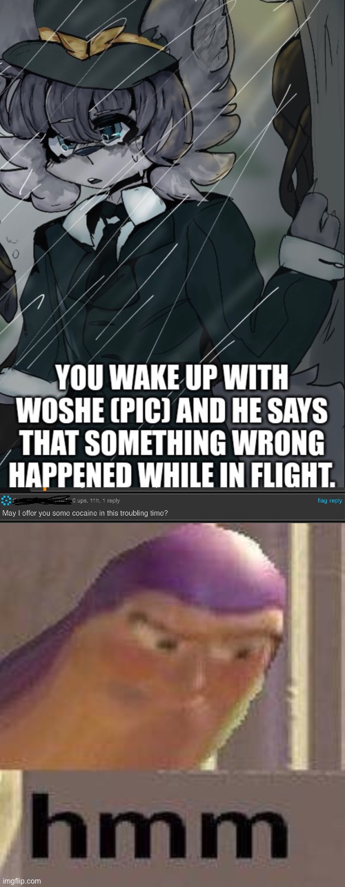 more cursed shit | image tagged in buzz lightyear hmm | made w/ Imgflip meme maker