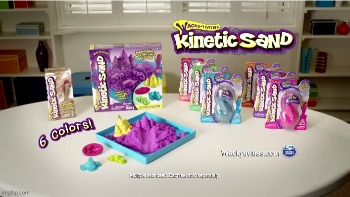 Kinetic sand commercial meme | image tagged in commercials | made w/ Imgflip meme maker