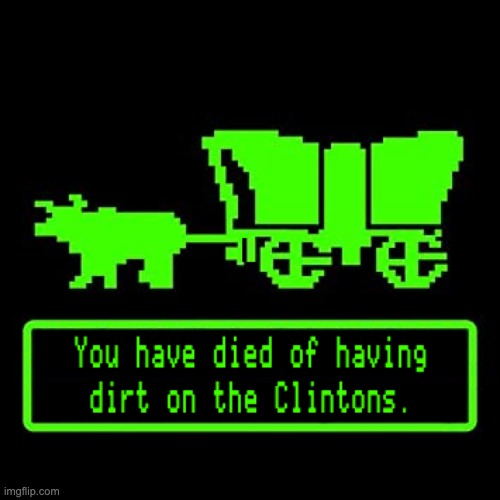 It's a nasty illness. | image tagged in hillary clinton,bill clinton,oregon trail | made w/ Imgflip meme maker