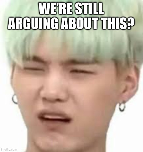 aRMY??? | WE’RE STILL ARGUING ABOUT THIS? | image tagged in army | made w/ Imgflip meme maker