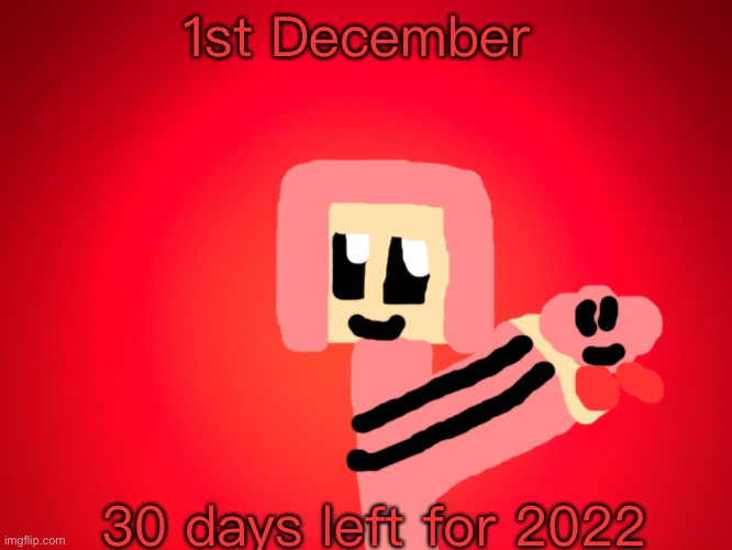 Red Background | 1st December; 30 days left for 2022 | image tagged in red background | made w/ Imgflip meme maker