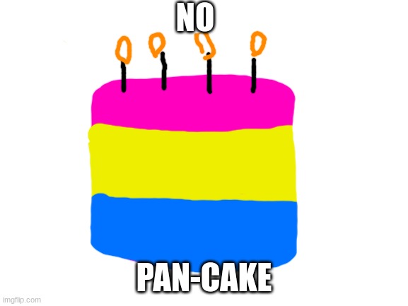 Blank White Template | NO PAN-CAKE | image tagged in blank white template | made w/ Imgflip meme maker