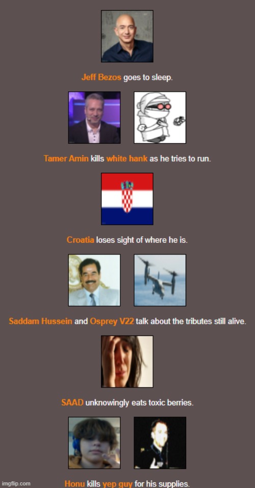 Honu does it again, The sad now is internally happy, صدام يشفي طائرة, The croats are lost and Amin murders white hank | made w/ Imgflip meme maker