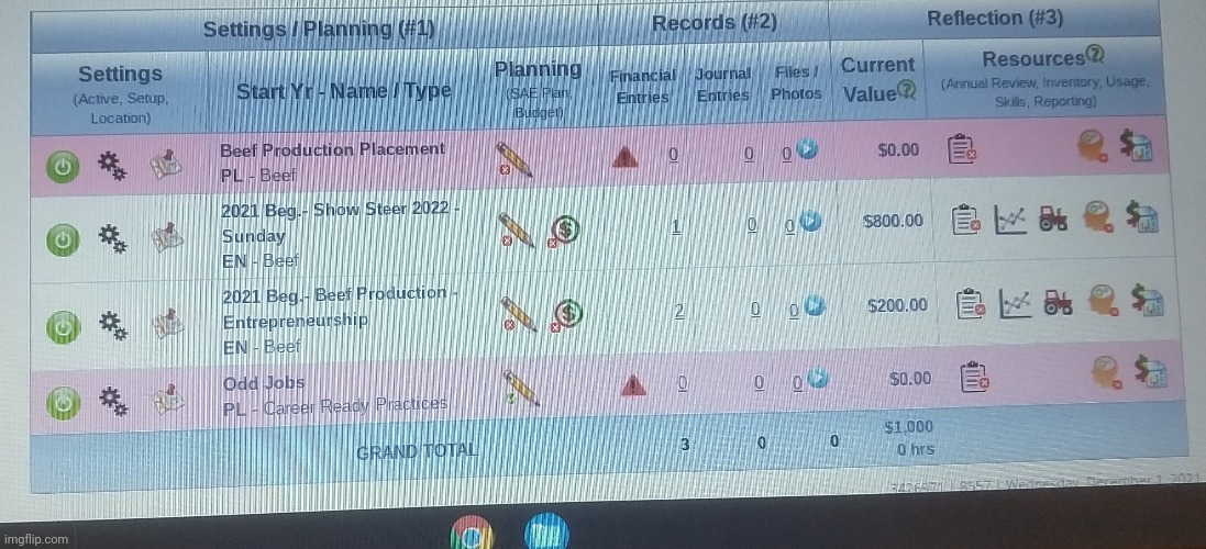 My record book looks like the trans flag (i didn't mean to do this) | made w/ Imgflip meme maker