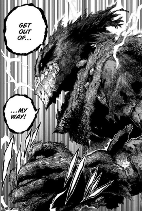 Love this panel | image tagged in deku looks like a monster | made w/ Imgflip meme maker