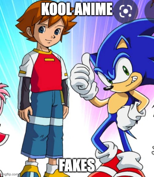 why did they make anime version of sonic the hedgehog? | KOOL ANIME FAKES | made w/ Imgflip meme maker