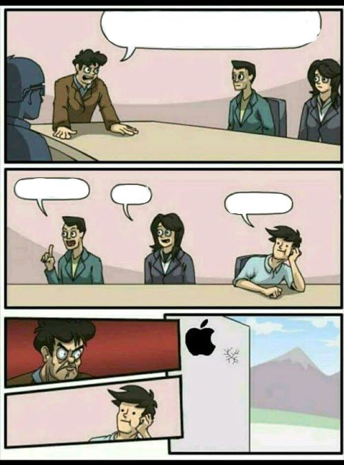 Apple board room meeting Blank Meme Template