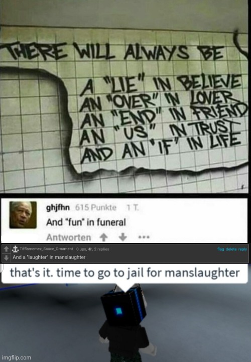 My comment from someone's post | image tagged in time to go to jail for manslaughter,comments,comment,comment section,memes,cursed | made w/ Imgflip meme maker