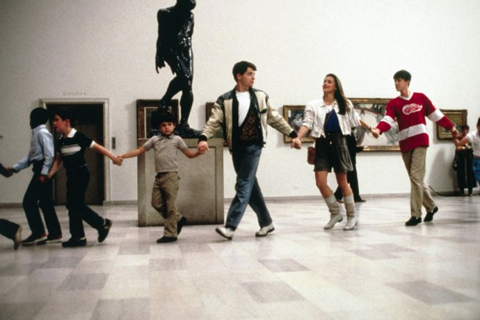 Ferris Bueller Holding Hands Museum Blank Meme Template
