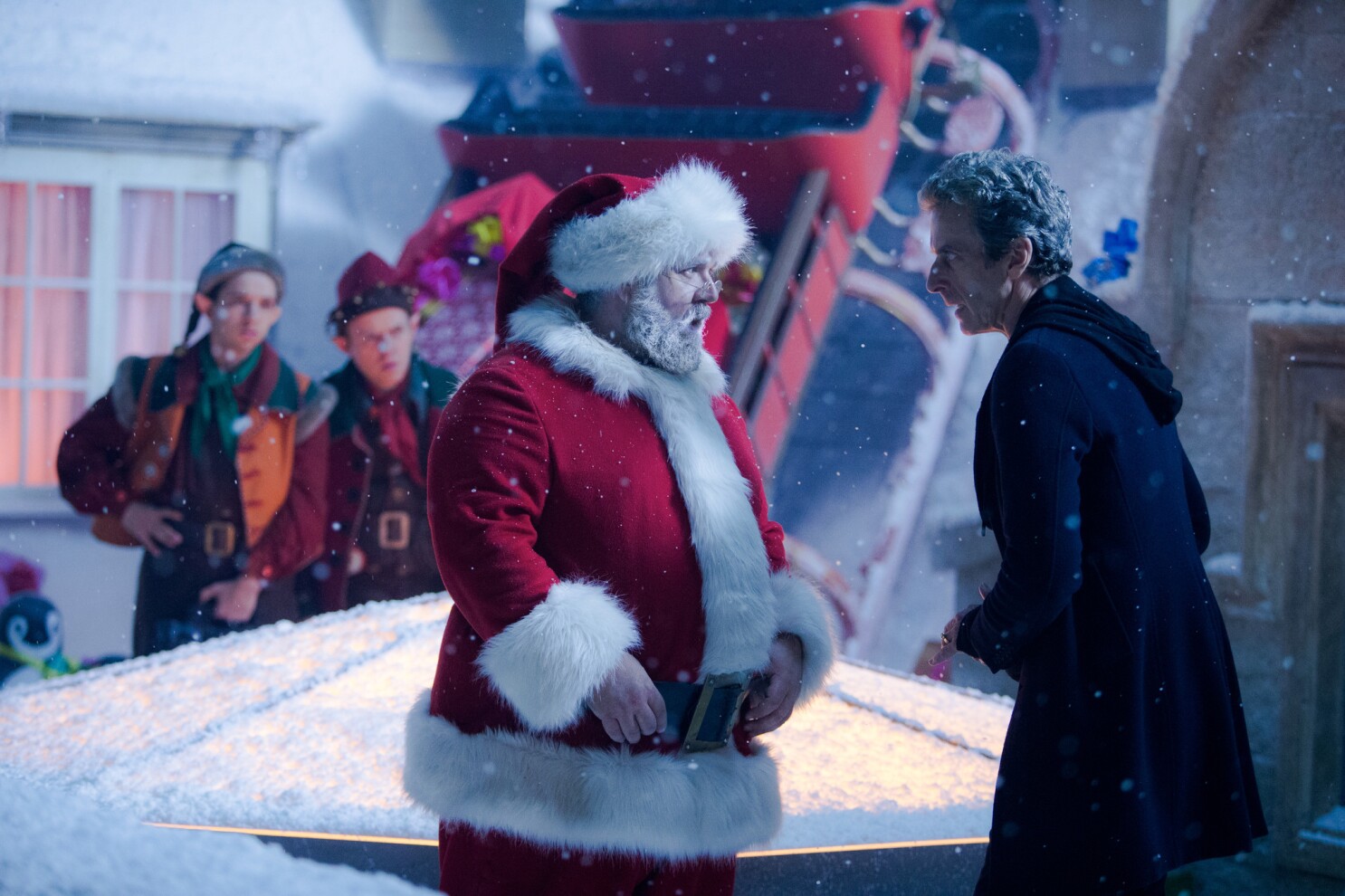 Santa Doctor Who Capaldi Blank Meme Template