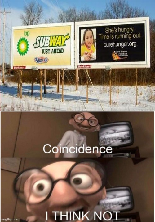 Subway and cure hunger | image tagged in coincidence i think not,subway,you had one job,you had one job just the one,funny,memes | made w/ Imgflip meme maker