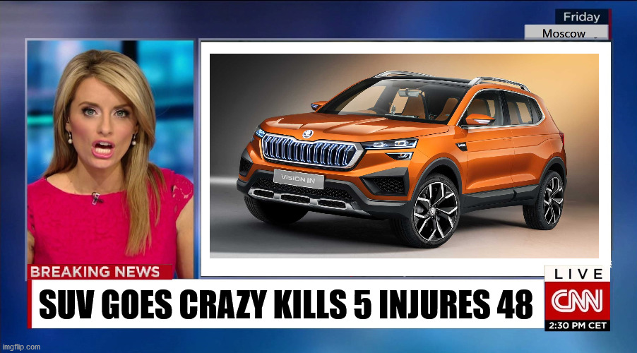 SUV GOES CRAZY KILLS 5 INJURES 48 | made w/ Imgflip meme maker