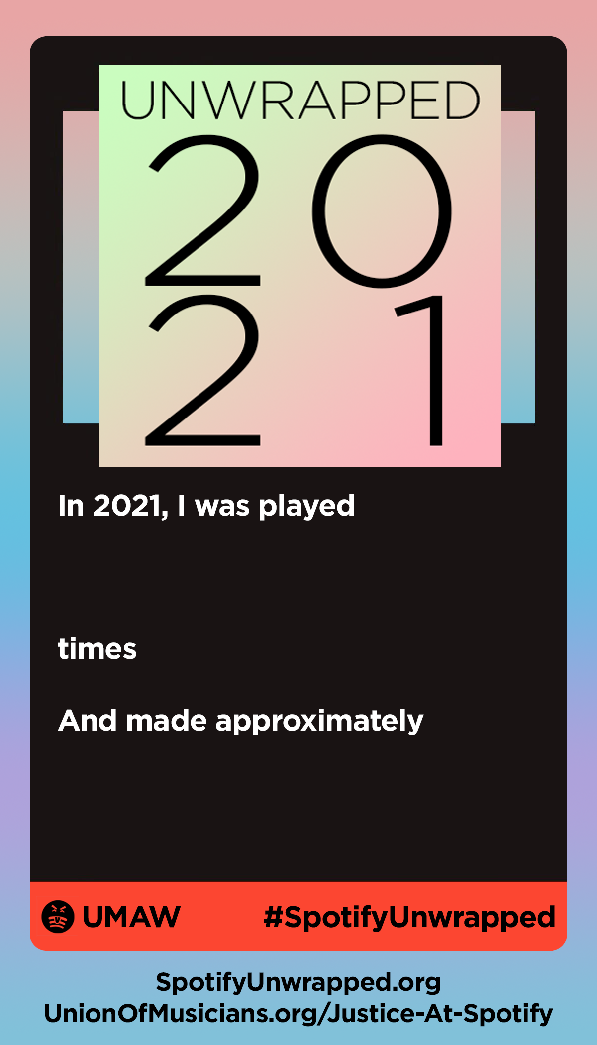 Spotify Unwrapped 2021 Blank Template Imgflip