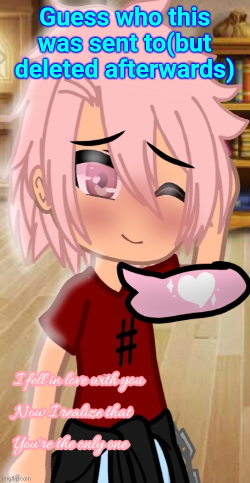 Guess who this was sent to(but deleted afterwards) | made w/ Imgflip meme maker