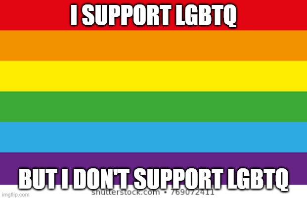 They matter so I support the PEOPLE, but the community can be toxic, especially to people like me | I SUPPORT LGBTQ; BUT I DON'T SUPPORT LGBTQ | image tagged in lgbtqp | made w/ Imgflip meme maker