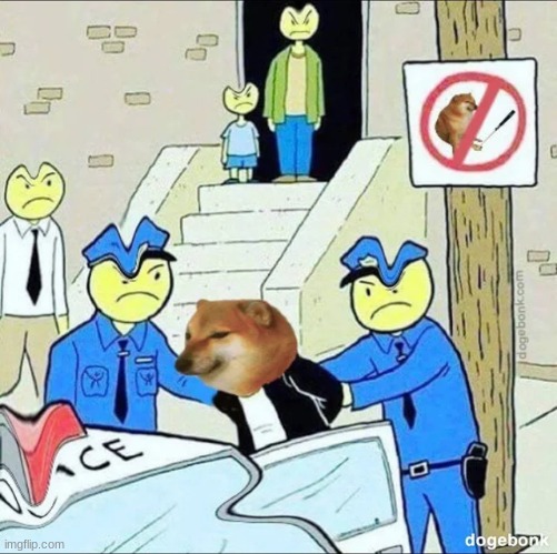doge goes to jail | made w/ Imgflip meme maker