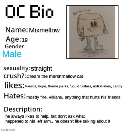 Mixmellow's Bio | made w/ Imgflip meme maker