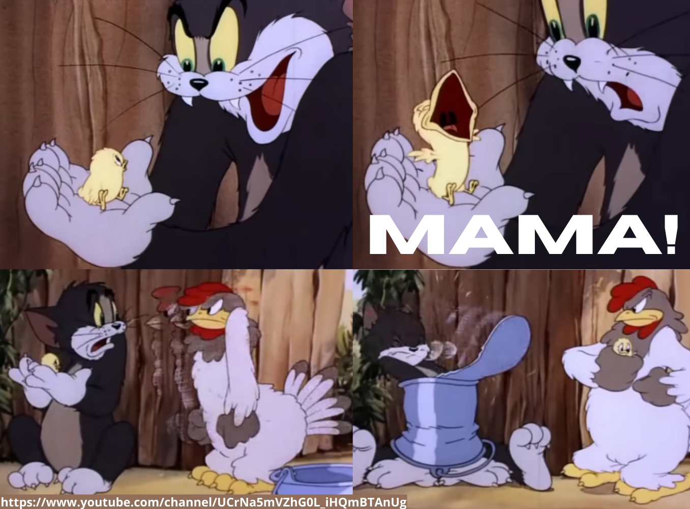 High Quality Tom and Jerry MAMA! Blank Meme Template