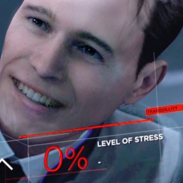Stress level 0 percent Blank Meme Template