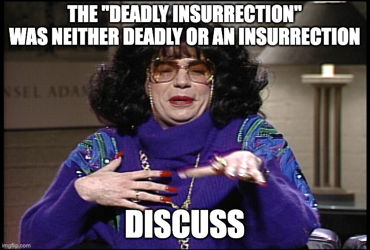 THE "DEADLY INSURRECTION" WAS NEITHER DEADLY OR AN INSURRECTION; DISCUSS | made w/ Imgflip meme maker