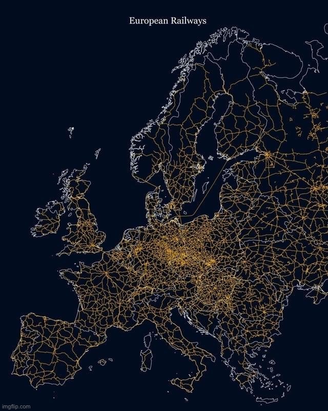 European railways | image tagged in european railways | made w/ Imgflip meme maker