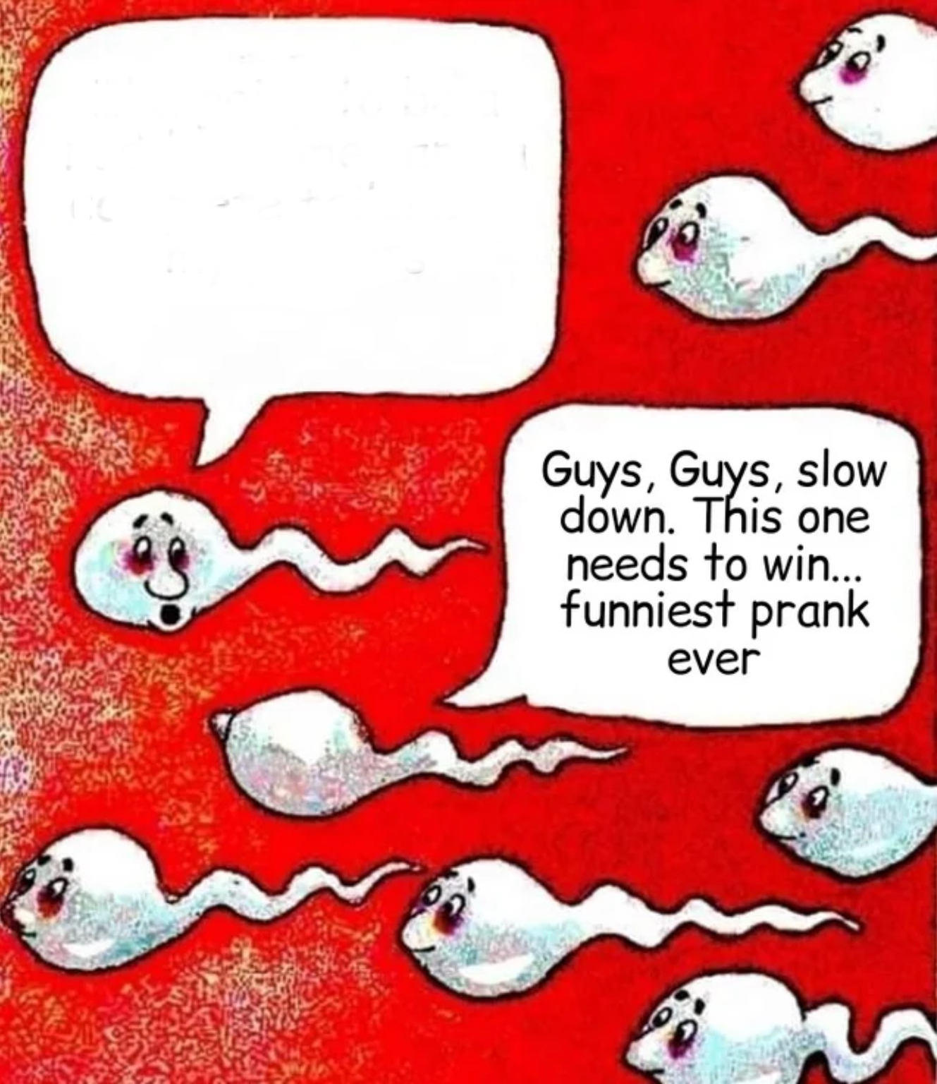 Sperm race Blank Meme Template